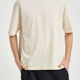 T-shirt uomo girocollo avorio GUP01873 P00241811616 GOLDEN GOOSE 