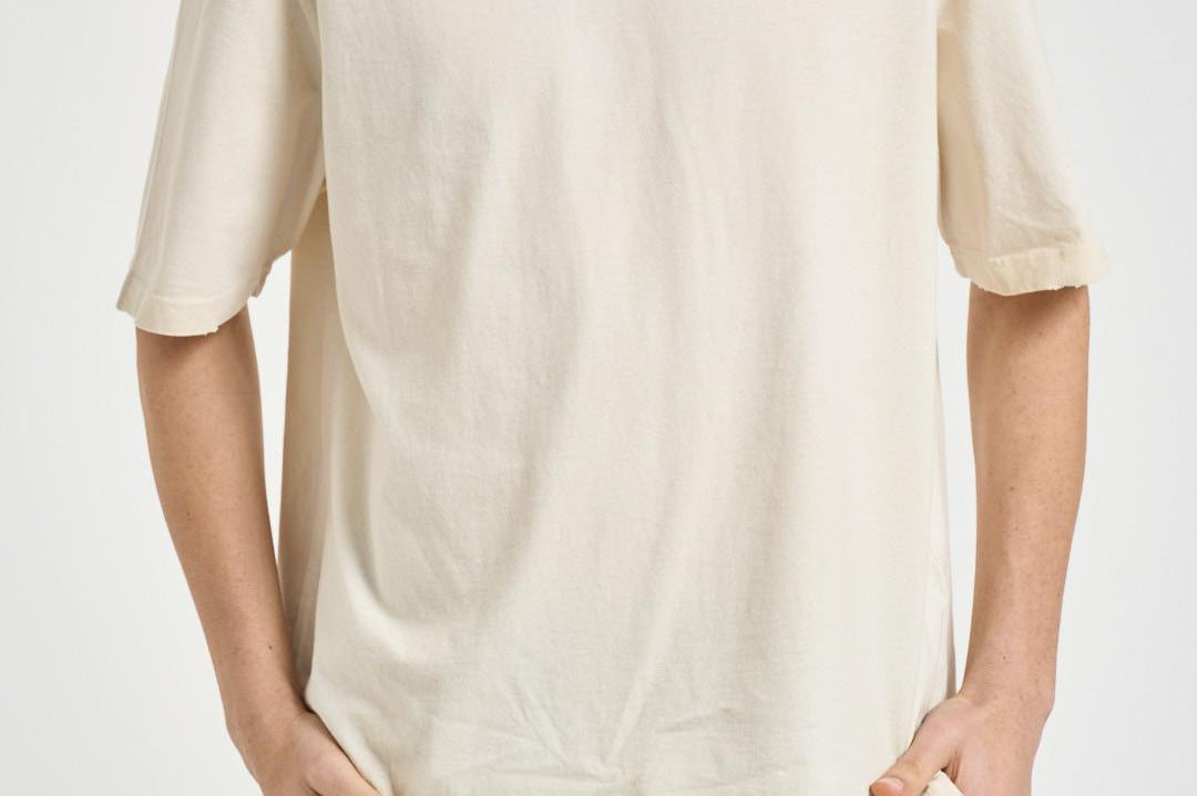 T-shirt uomo girocollo avorio GUP01873 P00241811616 GOLDEN GOOSE 