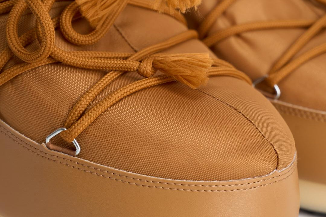 Stivale donna da neve cammello in nylon 1409340 M008COGNAC MOON BOOT 