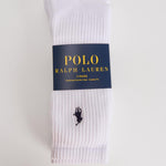 Calzino uomo bianco con logo blu 449655211 003 RALPH LAUREN 
