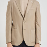 Giacca uomo monopetto in lana beige 2884 555095 L.B.M. 