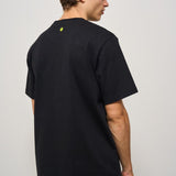 T-shirt uomo girocollo nera ATH084 110 BARROW 