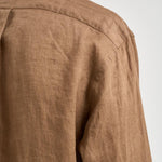 Camicia uomo in lino marrone 710966294 505 RALPH LAUREN 
