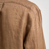 Camicia uomo in lino marrone 710966294 505 RALPH LAUREN 