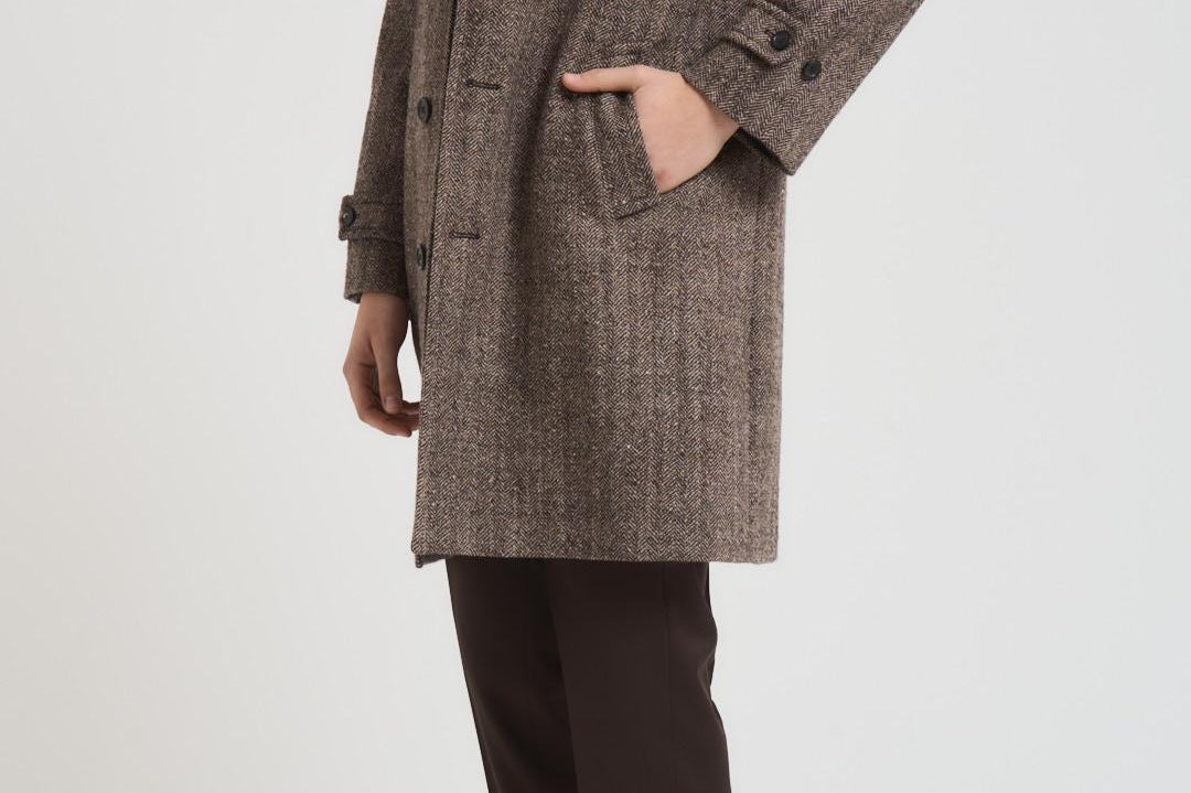 Cappotto uomo raglan tortora CN5115 CORTECCIA CIRCOLO 1901 