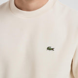 Felpa uomo girocollo panna SH9608 XFJ LACOSTE 