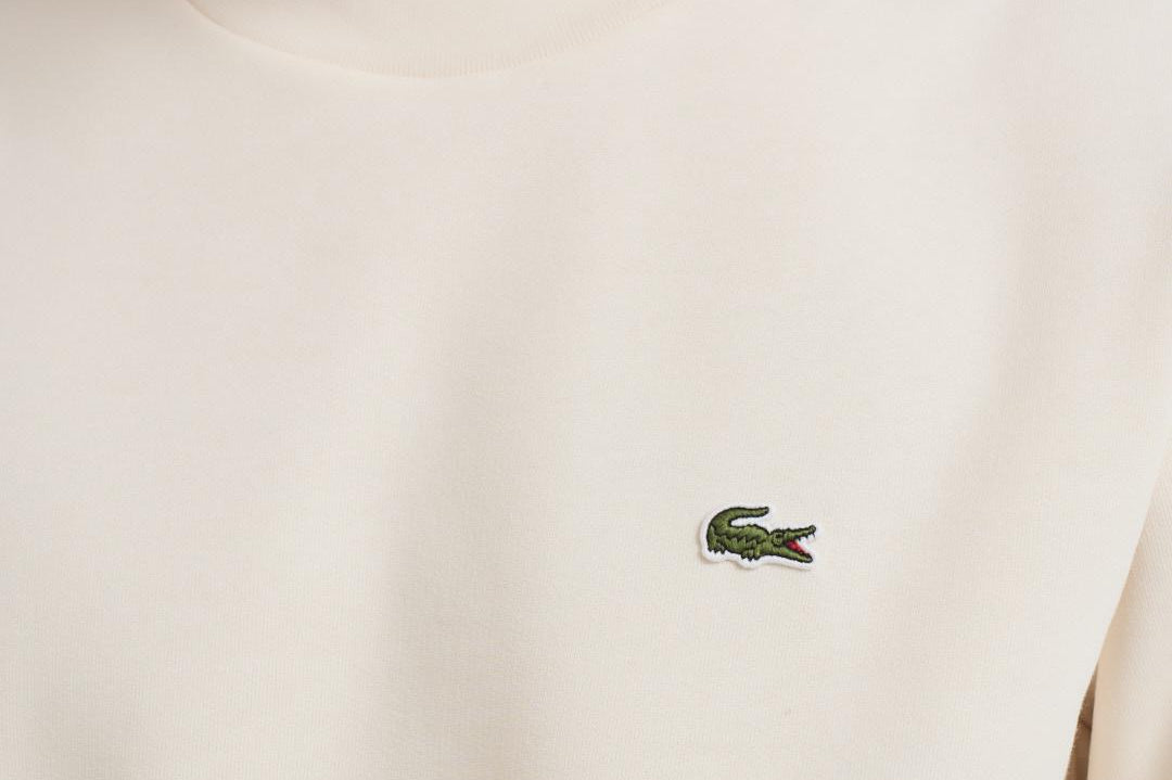 Felpa uomo girocollo panna SH9608 XFJ LACOSTE 