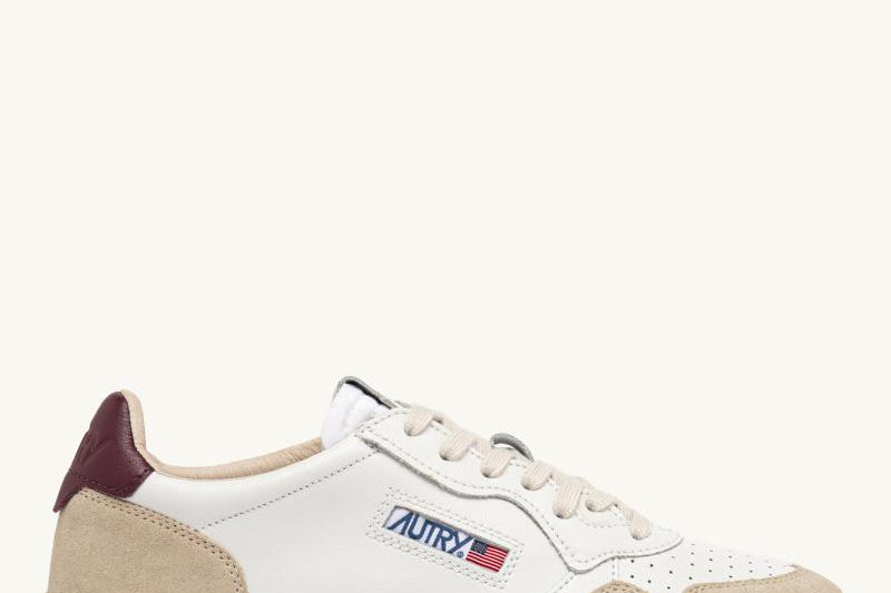 Sneakers donna Medalist panna, beige e bordeaux AULW LS03 AUTRY 