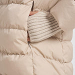 Piumino donna in nylon midi beige PI0660D 1985 HERNO 