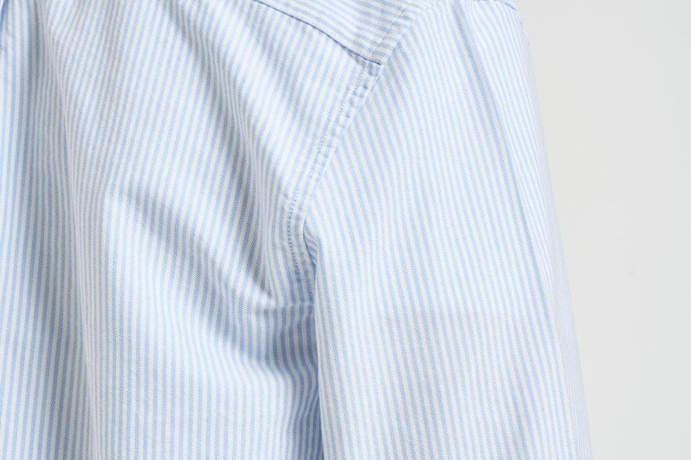 Camicia uomo a righe azzurra e bianca CH5625 E7B LACOSTE 