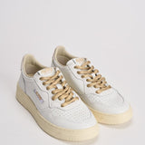 Sneakers donna Medalist Low panna e oro AULW SW01 AUTRY 
