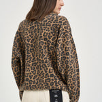 Felpa donna girocollo leopardata 11155 MTL59LEOPARD ANINE BING 