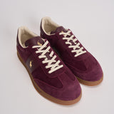 Sneakers uomo in suede e pelle bordeaux 809973707 003 RALPH LAUREN 