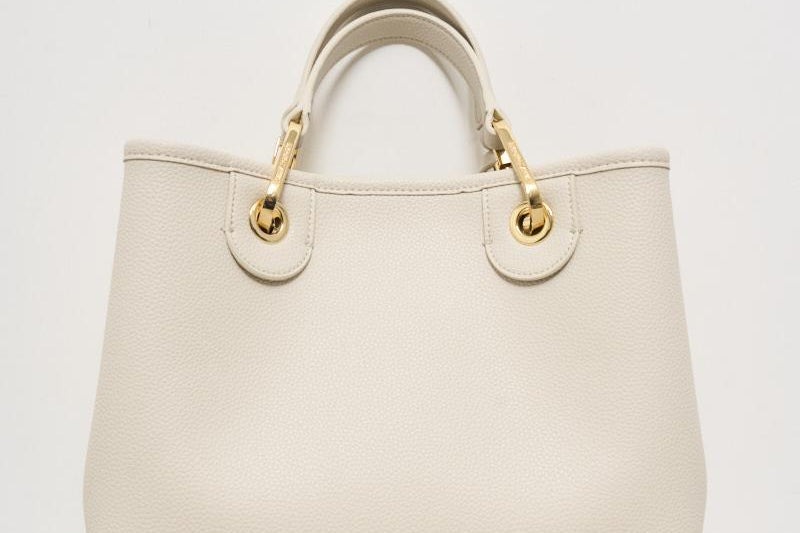 Borsa a mano donna in pelle panna EW000361 AF12036M1051 EMPORIO ARMANI 