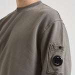 Felpa uomo girocollo grigia 19CMSS718A 006372R921 CP COMPANY 