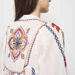 Camicia donna fantasia ricamata 332385 MARYS FARM RIO GLOBAL 