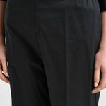 Pantalone donna in popeline nero L6SK86 Y69 LIVIANA CONTI 