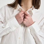 Camicia donna a  righe bianca BLUM PORCELAIN IRO 