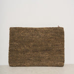 Pochette donna Ampy in rafia marrone AMPY DARKTEA IBELIV 