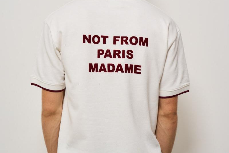 T-shirt uomo girocollo panna e bordeaux TS262 CO167OW DROLE DE MONSIEUR 