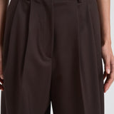 Pantalone donna wide leg marrone D232492 LILIUXY086MORO P.a.r.o.s.h. 