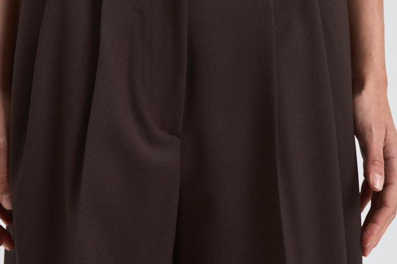Pantalone donna wide leg marrone D232492 LILIUXY086MORO P.a.r.o.s.h. 