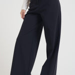 Pantalone donna a palazzo blu notte W25701 60 RRD 