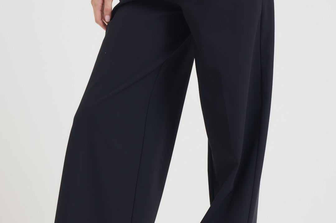 Pantalone donna a palazzo blu notte W25701 60 RRD 