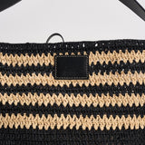 Borsa donna Bayia in rafia beige e nera PP0017FB D1X06MBKNL ISABEL MARANT 