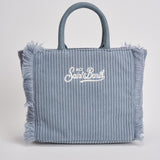 Borsa donna Vanity mini corduroy in velluto a coste celeste VANITYMINI CORD36 MC2 SAINT BARTH 