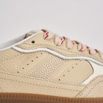 Sneakers donna in suede beige S100709 01 ALOHAS 