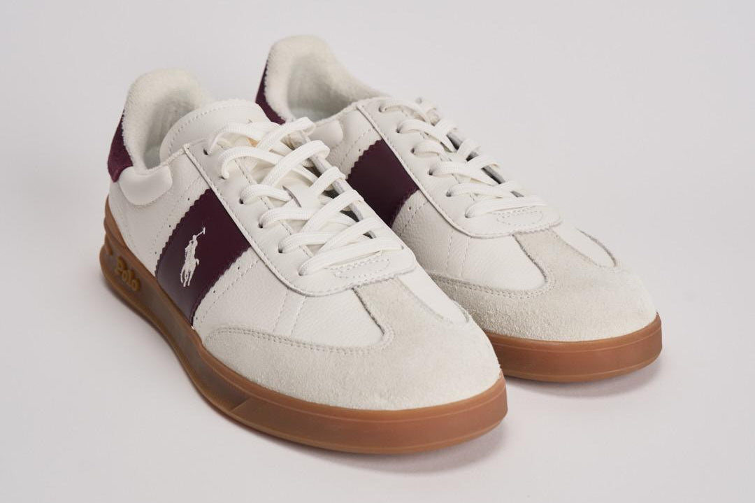 Sneakers uomo panna e bordeaux 809973706 003 RALPH LAUREN 