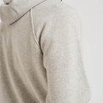 Felpa uomo con cappuccio in lana grigio chiaro MKN057A 110149AM13 CP COMPANY 
