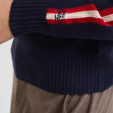 Maglia donna con stampa blu e rossa PEAK SKILOVE6141 MC2 SAINT BARTH 