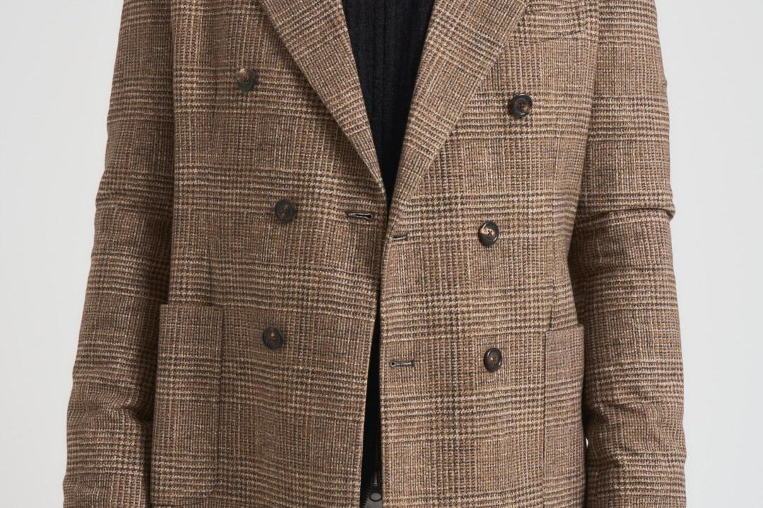 Giacca uomo doppiopetto marrone CN5027 CORTECCIA CIRCOLO 1901 