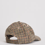 Cappellino uomo in check lana beige ACPU S6BP AUTRY 