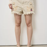 Bermuda donna Lesia in denim ecru SH0001FE C1H02E23EC MARANT ETOILE 