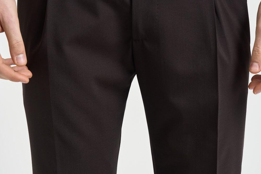 Pantalone uomo Retro con pinces marrone RETRO FA1755XLT BROWN BERWICH 