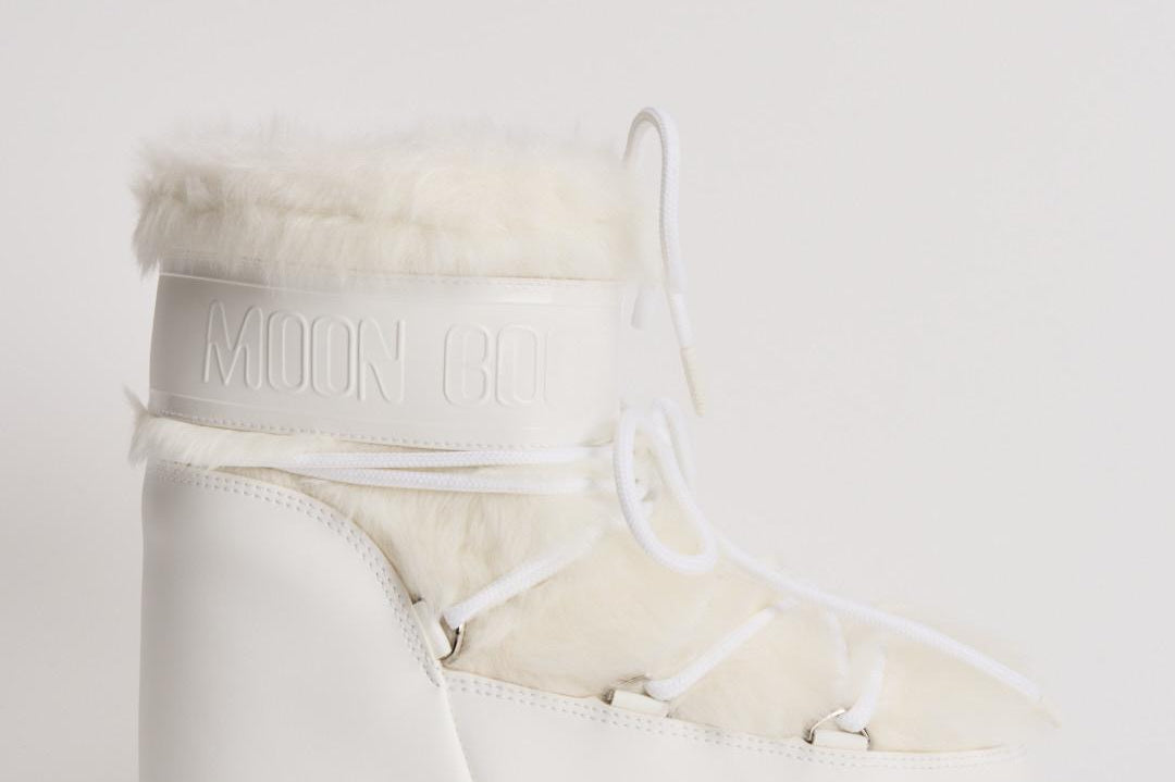 Stivale donna Low Faux Fur bianco 1409390 A002WHITE MOON BOOT 