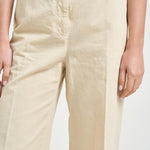 Pantalone donna dritto avorio 176880 D6207400 INCOTEX 