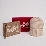 Set uomo cappellino e pochette beige XBOXMCLAS 5110 MC2 SAINT BARTH 