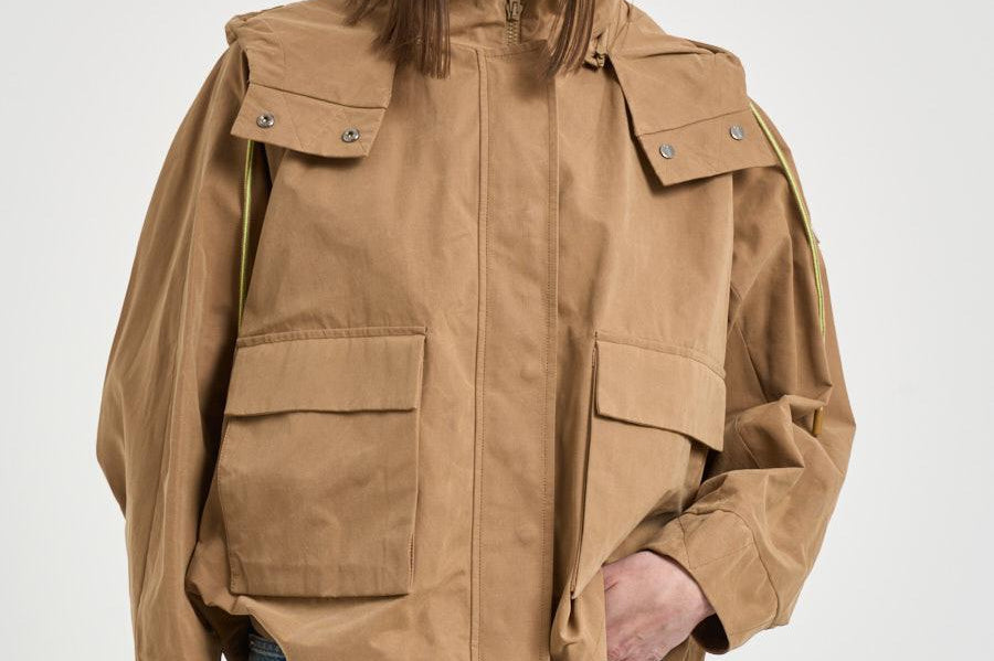 Giacca donna tessuto tecnico cammello GI000396D 133142157 HERNO 