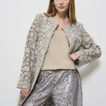 Giacca donna Peonia gesso in pizzo D430379 PEONIA038 P.a.r.o.s.h. 