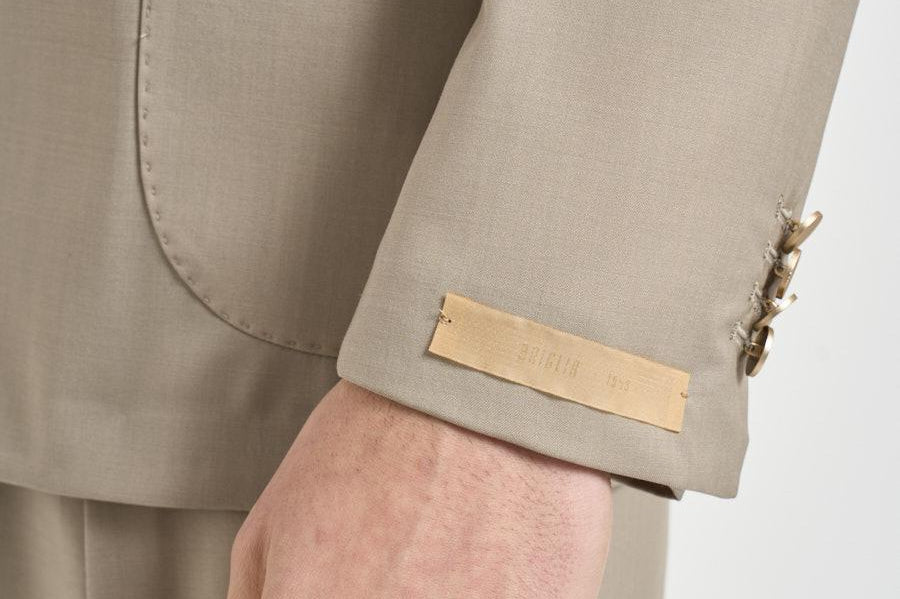 Abito uomo doppiopetto beige GHERIPO 30010843 BRIGLIA 
