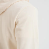 Felpa uomo con cappuccio in pile panna SH9626 XFJ LACOSTE 