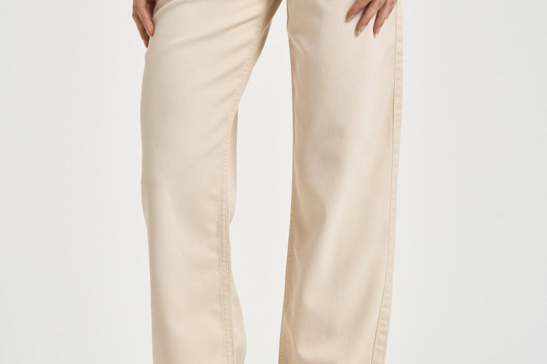 Jeans donna dritto beige PA0590FA B1H07I23EC ISABEL MARANT 