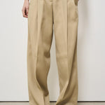 Pantalone donna wide-leg beige GWP01203 P00117015272 GOLDEN GOOSE 