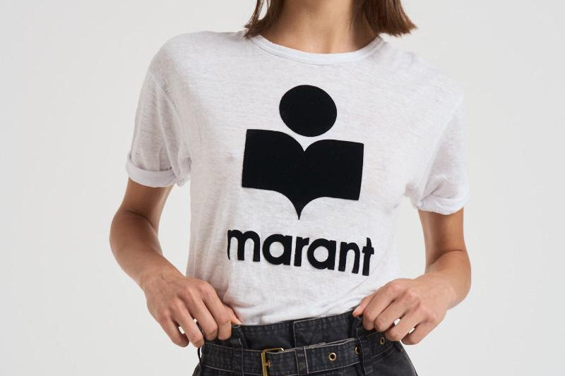 T-shirt donna bianca Koldi TS0004FA A1N09E20WH MARANT ETOILE 