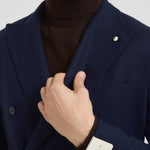 Giacca uomo doppiopetto blu notte 2813 557015 L.B.M. 