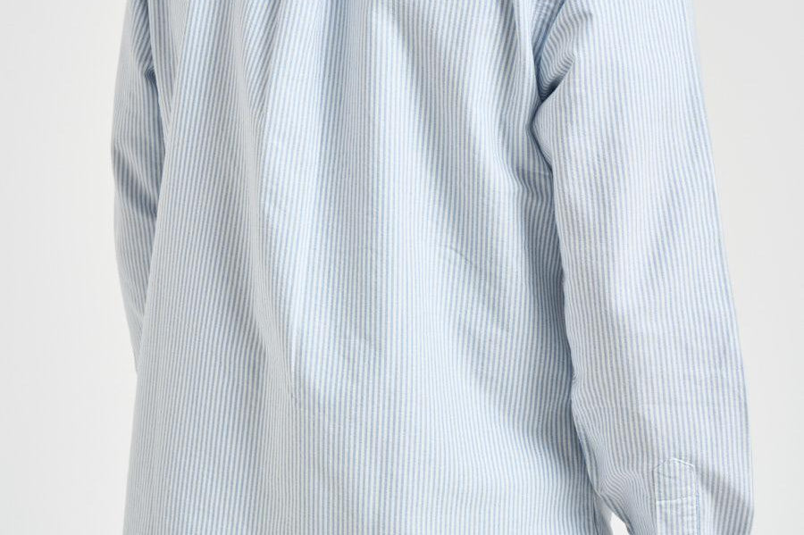 Camicia uomo Oxford gessata celeste 710B14607 001 RALPH LAUREN 